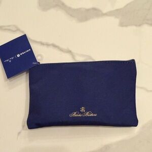 Brooks Brothers travel bag filled with travel products